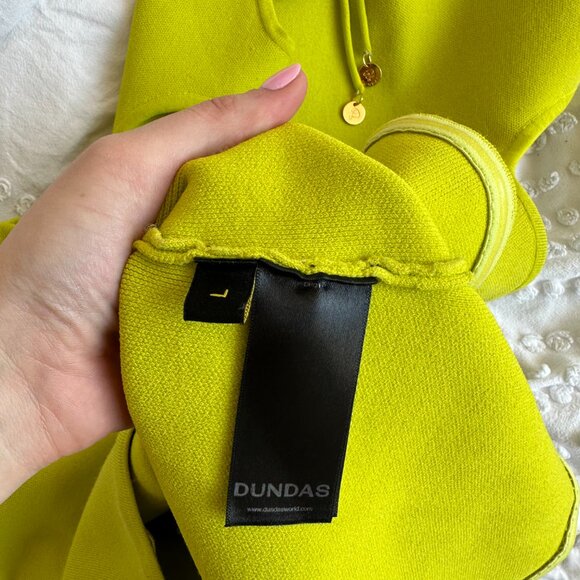 NWT Dundas Capri Mini Dress Bodycon Cut-out Stretch Knit Lace Back Size Large - Picture 5 of 11